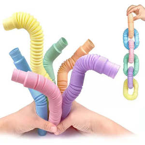 Pack 4 <b>Mini</b> Anti-Stress Tubes Yoga Ropes and Tension Straps for Stress Relief - Product Image 6