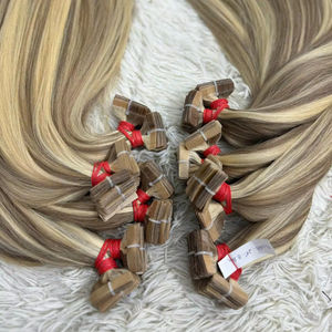 Extensiones de cabello vietnamita Remy Natural a precio de fábrica, cinta rizada de onda de luz multicolor, materia prima, extensiones de cabello humano Viet - Product Image 4