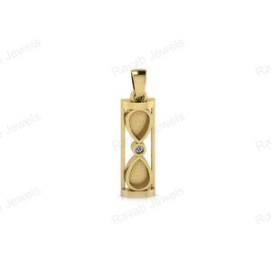 2025 personalizado elegante 26x7mm plata esterlina genuina 925 horas diseño de vidrio chapado en oro accesorios de joyería creativa componentes - Product Image 1