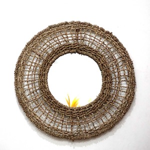 Miroir rond avec cadre en herbe de mer, miroirs en herbe de mer naturelle de haute qualité, prix direct du fabricant - Product Image 5