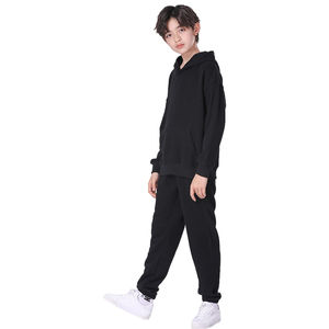 Ropa deportiva personalizada de alta calidad para niños, chándales, ropa transpirable con cremallera, patrón sólido, venta al por mayor, listo para enviar - Product Image 3