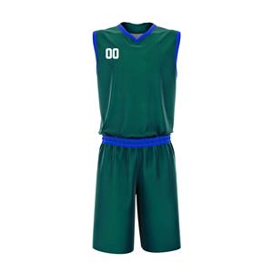Maillot de basket respirant réversible, vêtements de sport, uniformes de basket vierges grande taille pour hommes - Product Image 1