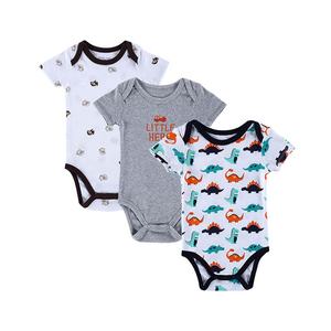 FBA Hot Selling Customizable Baby Half Sleeve Rompers 36 Months Winter Baby <b>Onesie</b> With Custom Packaging - Product Image 2