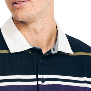 Polos para hombre con logotipo personalizado de nuevo estilo, Polo de manga larga de algodón 100% sólido, tejido de punto, informal, liso, teñido - Product Image 4