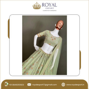 Lehenga Choli-Ropa Étnica de lujo de alta calidad, ropa de imitación con bordado de Georgette, 2023 - Product Image 4