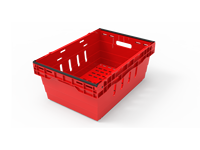 Caisse pliable en plastique de haute qualité boîte de transport de stockage pliable pour fruits caisse en plastique avec couvercle.