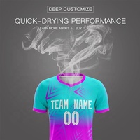 Vêtements de sport personnalisés de haute qualité 100% polyester, uniformes de football de la ligue de clubs OEM, maillots de football à sublimation durables