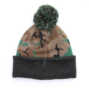Bonnets confortables pour hommes les plus vendus Bonnets d'hiver à rayures de couleur avec logo personnalisé - Product Image 1