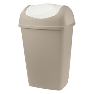 Contenedor de basura con tapa basculante GRACE de 50 litros con tapa color gris paloma 8101951ACE - Product Image 2
