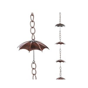 Rustic Finished Metal Rain Chain Bell <b>For</b> <b>Garden</b> Hanging Decorative Usage <b>Ornaments</b> Rainy Season Decor - Product Image 4