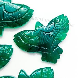 พลอยแกะสลักรูปนกอินทรีสีเขียว AAA, พลอยธรรมชาติรูปนกอินทรีสีเขียว, พลอยแกะสลักแบบหลวมสำหรับทำจี้, ขนาด 40 มม. ลดราคา - Product Image 4