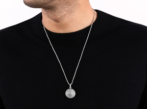 Pendentif diamant rotatif à 360 degrés de haute qualité, hip-hop, bijoux glacés, alliage de zinc, charme de rappeur, unisexe - Product Image 3