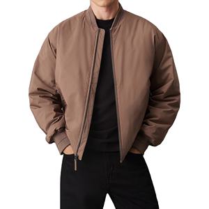 Blouson d'aviateur d'hiver personnalisé à prix de gros de haute qualité pour hommes sur toile au design personnalisé style tendance avec logo à l'avant - Product Image 5
