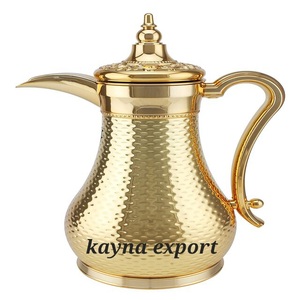 Luxury <b>gold</b> platted Arabic Coffee Dallah Newly Design Homes and Restaurant Coffee Dallah Tea Pots - Product Image 3