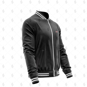 Chaqueta Varsity de Invierno para Hombre de Alta Calidad con Cierre de Cremallera, Tela de Forro Polar Suave, Corte Casual, Diseño con Bolsillos, Lista para Venta al Por Mayor - Product Image 4
