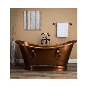 Conception avantageuse baignoire en cuivre meilleure qualité taille personnalisée baignoire pour la maison salle de bain utilisation - Product Image 1