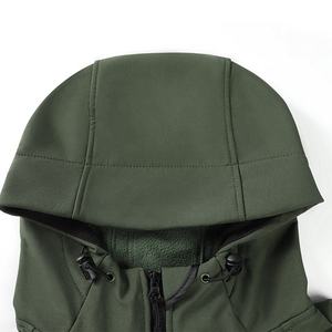 Customized Men's <b>Camouflage</b> Bomber Fleece Jacket Formal Streetwear Windbreaker Coat for Spring Autumn Outdoors with Front Logo - Product Image 5