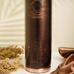 Botella de Agua Ayurvédica de Cobre Puro 100% a Prueba de Fugas, de Gran Capacidad, Portátil y Ecológica, con Etiqueta Privada para Europa - Product Image 3