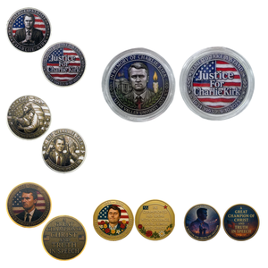 Monete Commemorative Personalizzate in Metallo USA 1993-2025 Charlie 40mm 2D Oro Collezione Monete 'Inseguimento della Verità' - Product Image 2