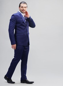 ชุดสูทผู้ชายสีน้ำเงินคุณภาพเยี่ยม 3 ชิ้น สำหรับชุดยูนิฟอร์มองค์กรและมีจำหน่ายในปริมาณมากในราคาที่ดีที่สุด - Product Image 2