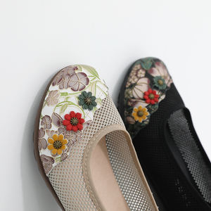 [JSHOE] Zapatos Planos de Malla Transparente de Cuero Vacuno Genuino Luday, Estilo Influencer de Moda Coreana, para Mujer - Product Image 6