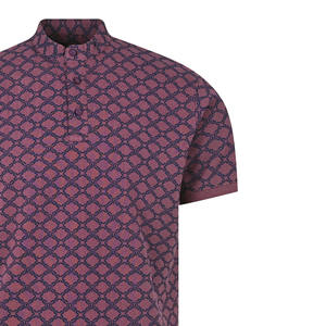 100%, venta al por mayor, polos bordados para hombre, polos ecológicos de manga corta, Polo informal con cuello personalizado para hombre - Product Image 2