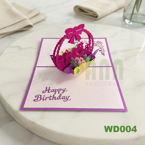 ANN HANDICRAFT Traditional <b>Paper</b> Love Wedding Theme Pop-up 3D Greeting Card <b>Handmade</b> Valentine's Day New Year Invitation - Product Image 2