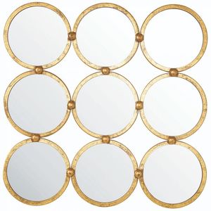 Trend Selling Iron <b>Mirror</b> Art Irregular Circular Living Room Metal Frame Wall <b>Mirror</b> Decor Christmas <b>Vintage</b> Luxury Space Casual - Product Image 1