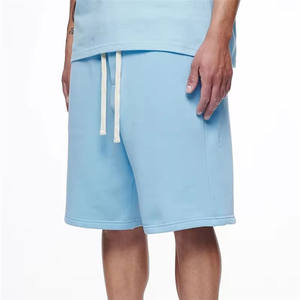 Pantalones cortos de playa de algodón 100% para hombre, secado rápido, transpirables, impermeables, antiarrugas, estilo informal, cierre de cordón, servicio OEM sólido - Product Image 3