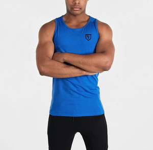 Débardeur de gymnastique sans manches pour hommes, gilet de sport respirant en maille extensible à séchage rapide avec badge, décoration, entraînement essentiel - Product Image 6