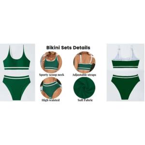 Adventure Swim 3-Piece Micro Bikini <b>Set</b> Sexy Sustainable Crystal Printed Bra Swim <b>Set</b> <b>for</b> Beach 3-Pack Three Pieces - Product Image 3