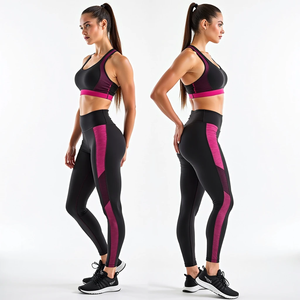 Tenue de yoga sans couture pour femmes pour l'automne et l'hiver avec soutien-gorge et leggings offrant un ajustement confortable et un tissu respirant - Product Image 4