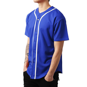 เสื้อเบสบอลผู้ชายแบบแห้งเร็ว สวมใส่สบาย รุ่นใหม่ล่าสุด รับสกรีนโลโก้ใหม่ ชุดทีมเปล่าสำหรับกีฬาเบสบอล - Product Image 2