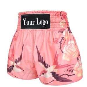 Venta al por mayor Muay Thai Boxing Shorts Kickboxing Fight Muay Thai Shorts Custom Transpirable Boxeo Trunks Man Mma Shorts - Product Image 6