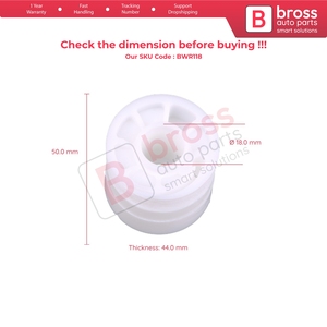 Régulateur de vitre BWR118, roue de réparation pour porte avant droite, compatible Transporter T5 Caravelle Multivan 2003-2015, référence 7H0837754 - Product Image 5