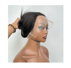 Vente en gros Qualité Grade 1 Cheveux Vierges Brésiliens Pleine Dentelle Transparente pour pour Coupe Droite Longues Perruques - Product Image 3