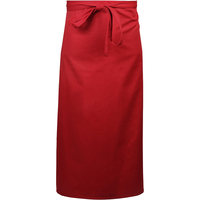 Tablier de bistro en coton à taille large, modèle long, pour uniformes de travail de café, idéal pour les baristas et les chefs occupés
