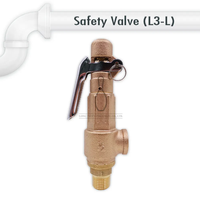 Soupape de sécurité en laiton pour compresseur de bowling, chaudière marine, navire, SRV, PRV, 10 bars, filetage NPT, ISO, CE, ASTM, gaz, air, vapeur, huile, 1/2"-2"