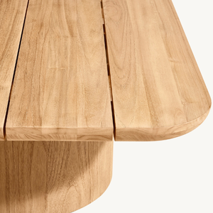 Rectangular <b>table</b> made of good quality teak <b>wood</b> with a modern style, suitable for outdoor restaurant use, durable - Product Image 5