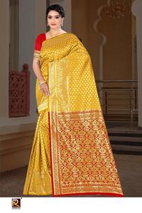 Ronisha Fashion Banarasi Vêtements indiens et pakistanais D.No-123 Fournisseurs de saris en vrac - Product Image 4