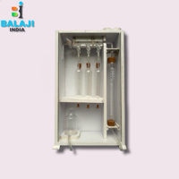 Orsat 3 Pipette Apparatus Flue Gas Testing 100ml Burette Wooden Frame Borosilicate Glass IS Standard Best Quality BALAJI India