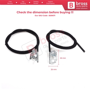 ชุดสายเคเบิลยกกระจกหลังคาซันรูฟ BSR671 ซ้าย-ขวา สำหรับ 206 206+ 207 842461 - Product Image 5