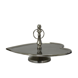 Soporte de madera de mango de 3 niveles para pastel, torre de caramelo para decoración de fiesta, color marrón natural, níquel y plateado - Product Image 6