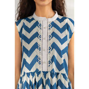 Robe longue imprimée en cambric IPS-77465 – Décontractée, sexy, élégante, respirante, col carré, idéale pour le bureau et le style urbain - Product Image 5