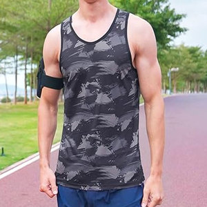 เสื้อกล้ามระบายอากาศได้ดีดีไซน์ระบายได้ดีสำหรับผู้ชายเสื้อกล้ามใส่วิ่งเล่นกีฬายิมฟิตเนสไซส์ใหญ่พิเศษออกแบบได้ตามต้องการ - Product Image 5