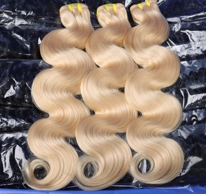 Extensions de cheveux indiens vierges bruts non traités sans colle HD Lace 613 Blonde Natural Black Straight Loose Deep Wave Tous les cheveux humains - Product Image 3