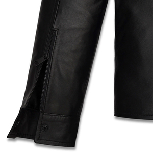 Fabricante de ropa personalizada Chaqueta de motorista de cuero de vaca original para hombre Precio al por mayor Chaquetas de cuero de temporada de invierno para hombre - Product Image 4