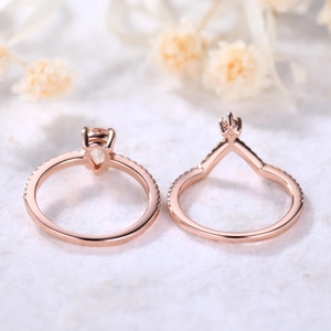 Fantastique Morganite 14kt Gemstone Luxury New Design Solid Gold Fine Jewelry Rings avec de vrais diamants Ring - Product Image 4