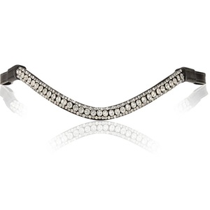 แถบคิ้วหนังขี่ม้าแบบนุ่มมีปุ่มสแน็ปอินประดับคริสตัลสินค้าแฟชั่น - Product Image 2