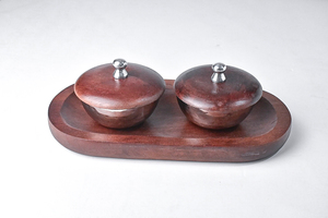 Bandeja de plato de servidor de plato de servicio de metal chapado en oro en diseño de alambre para uso de servicio de chocolate de frutas secas en ocasión de boda - Product Image 6